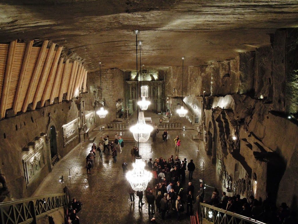 Il grande salone della Miniera di sale di Wieliczka