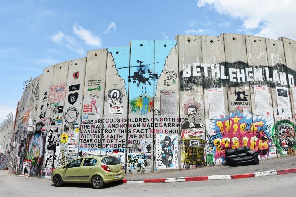 Il muro che divide Betlemme da Israele