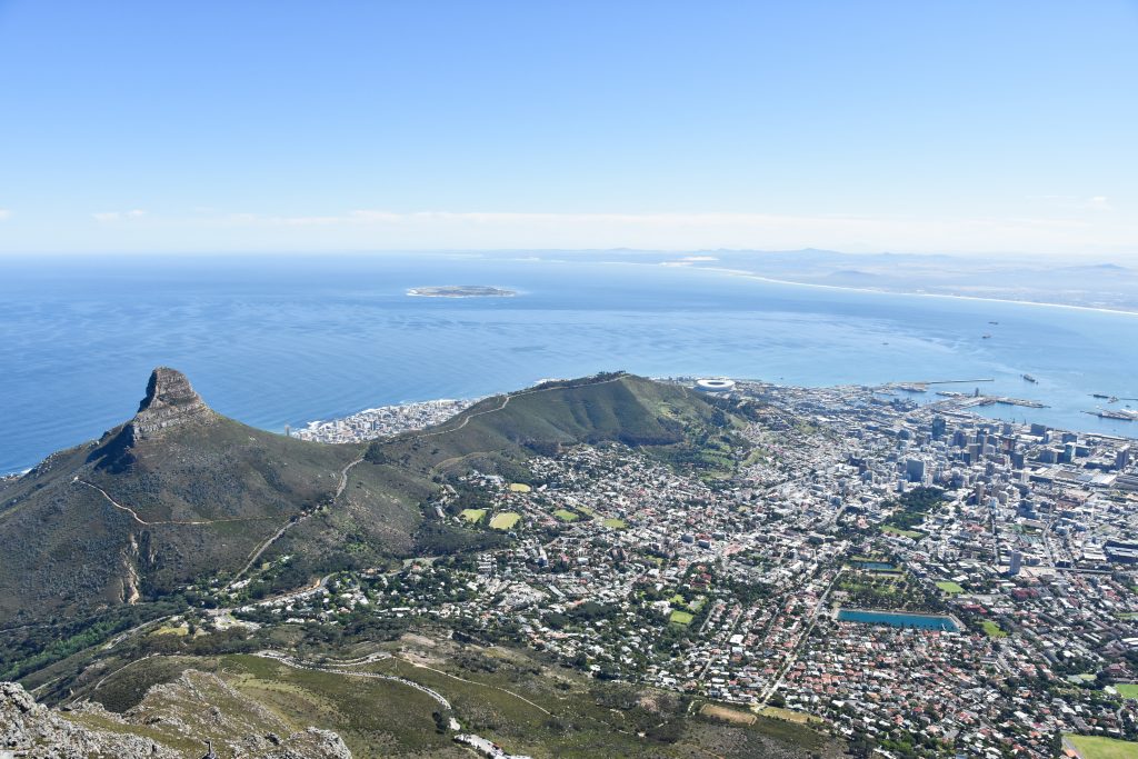 Panorama dalla Table Mountain