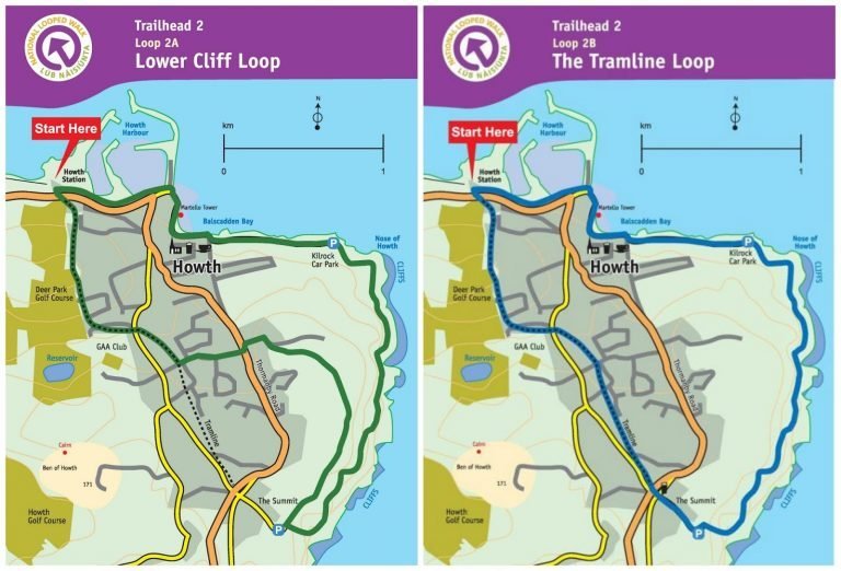 Howth Pathways Map Cosa vedere a Howth, il villaggio di pescatori nella Baia Dublino | My ...