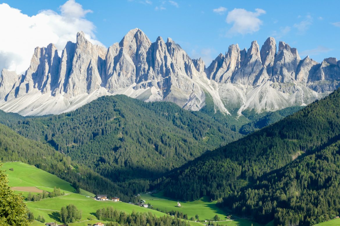 Panorama sulla Val di Funes