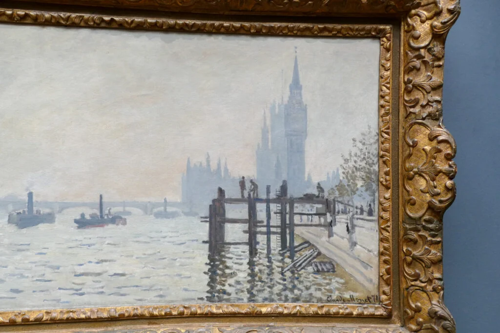 Il dipinto Il Tamigi sotto Westminster